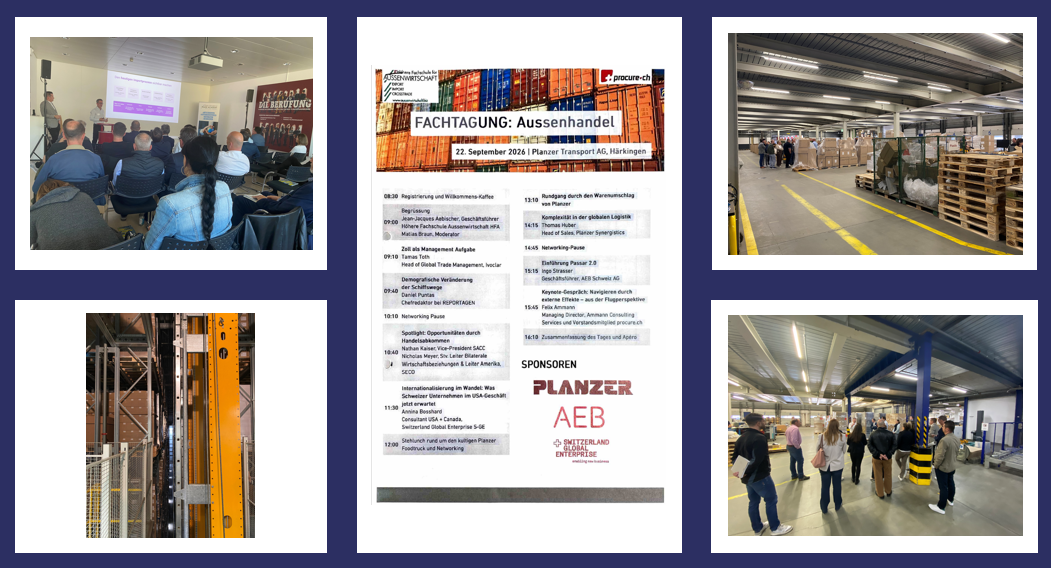 Fachtagung Aussenhandel bei Planzer in Härkingen